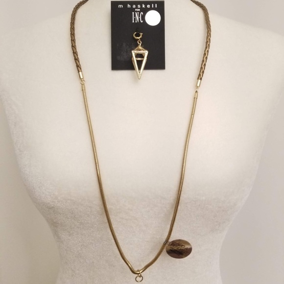 INC INTERNATIONAL CONCEPTS Customizable Long Necklace with Removable Pendant - Picture 1 of 6